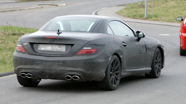 Mercedes-Benz SLK63 AMG spy shots
