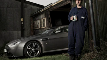 Guy Martin and his Aston Martin V12 Vantage