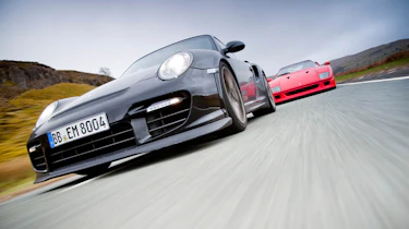 Ferrari F40 v Porsche GT2 RS v Noble M600 v Jaguar XJ220 video