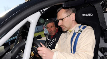 evo races an Audi R8 LMS at the Nurburgring 24 hours