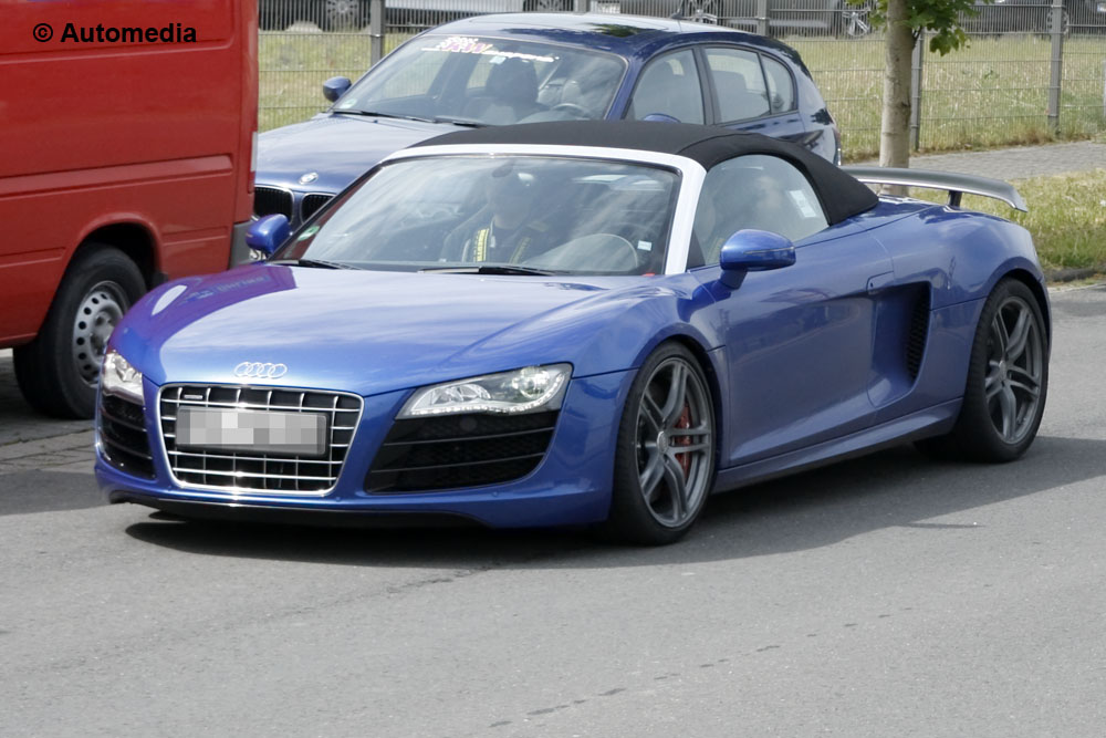 Audi R8 GT Spyder spy shots