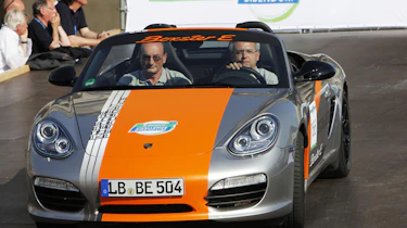 Porsche Boxster electric sports car