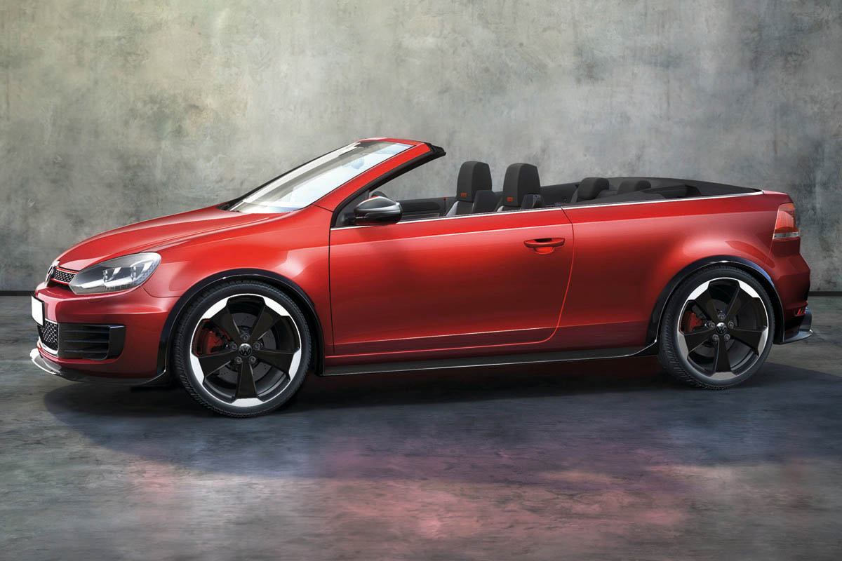 Volkswagen Golf R and Golf GTI cabriolets