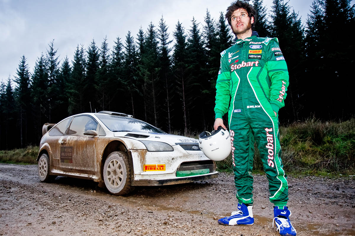Isle of Man TT rider Guy Martin drives Ford Focus WRC car