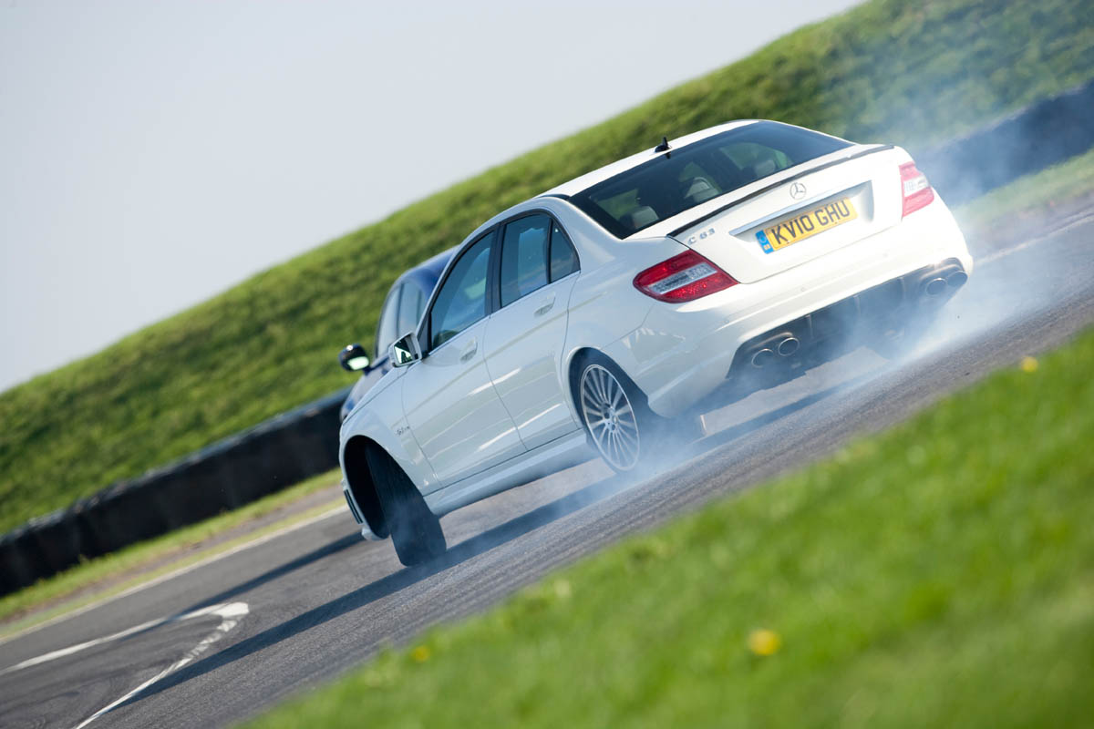 Mercedes C63 AMG world drift record attempt