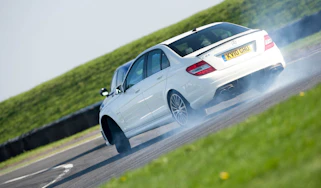 Mercedes C63 AMG world drift record attempt