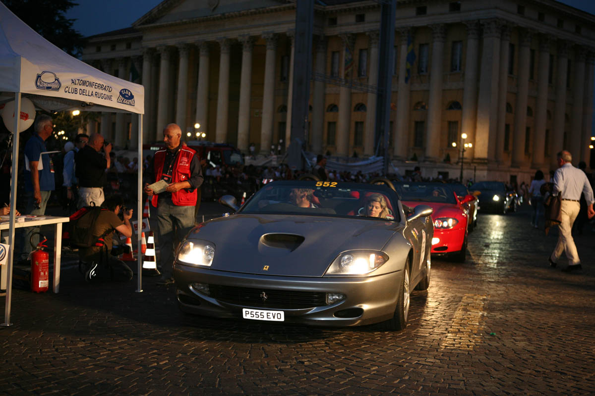 evo's Ferrari on the Mille Miglia videos