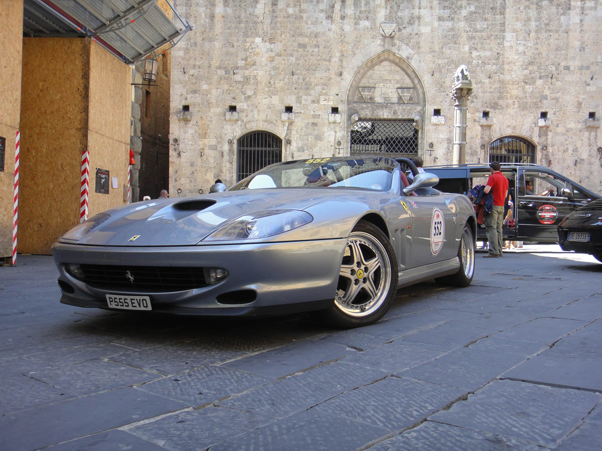 evo's Ferrari on the Mille Miglia videos