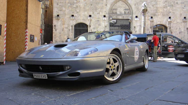 evo's Ferrari on the Mille Miglia videos