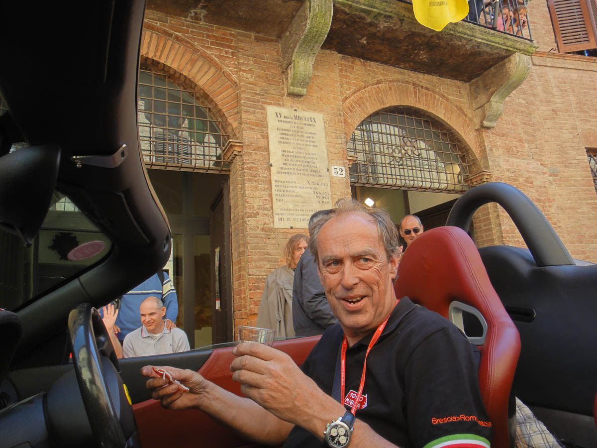 evo's Ferrari on the Mille Miglia videos