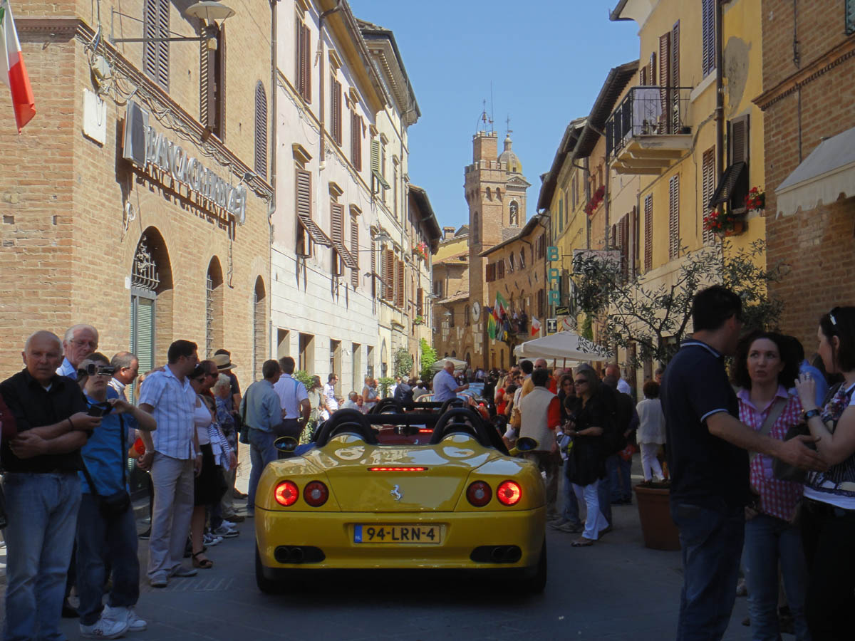 evo's Ferrari on the Mille Miglia videos