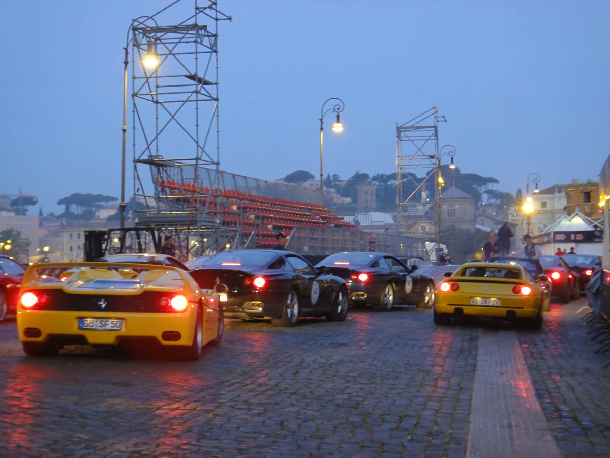 evo's Ferrari on the Mille Miglia videos