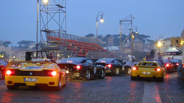 evo's Ferrari on the Mille Miglia videos