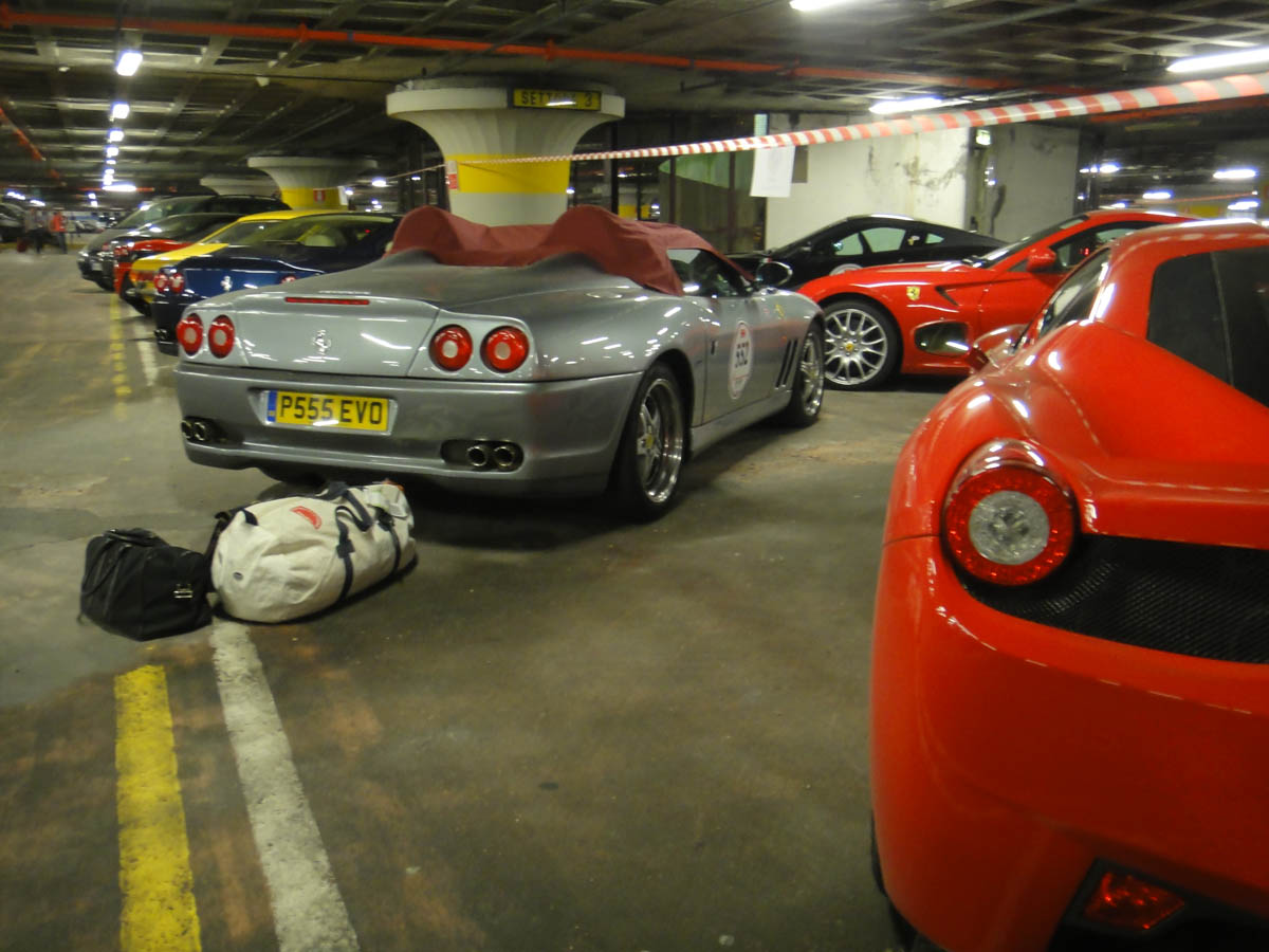 evo's Ferrari on the Mille Miglia videos