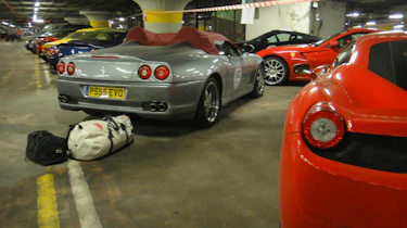 evo's Ferrari on the Mille Miglia videos
