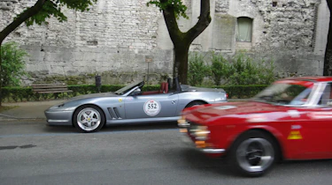 evo's Ferrari on the Mille Miglia videos