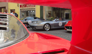 evo's Ferrari on the Mille Miglia videos