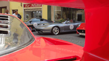 evo's Ferrari on the Mille Miglia videos