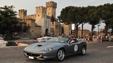 evo's Ferrari on the Mille Miglia videos