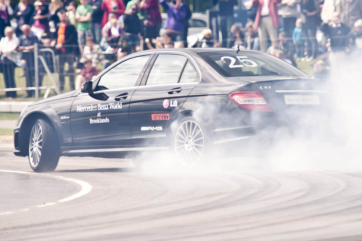 World drift record broken in Mercedes-Benz C63 AMG