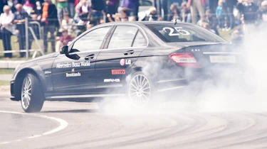 World drift record broken in Mercedes-Benz C63 AMG