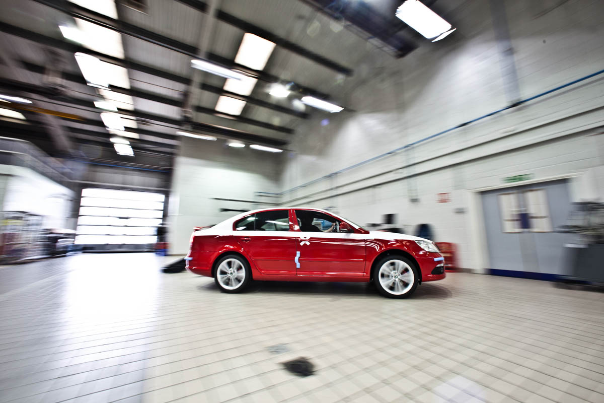 Skoda Octavia Bonneville car takes shape