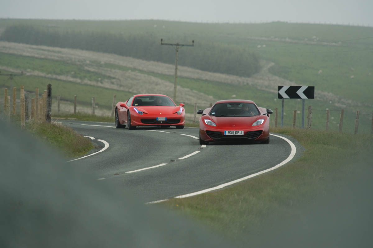Ferrari 458 Italia beats McLaren MP4-12C