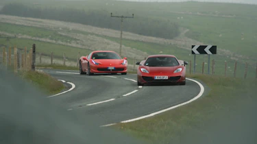 Ferrari 458 Italia beats McLaren MP4-12C