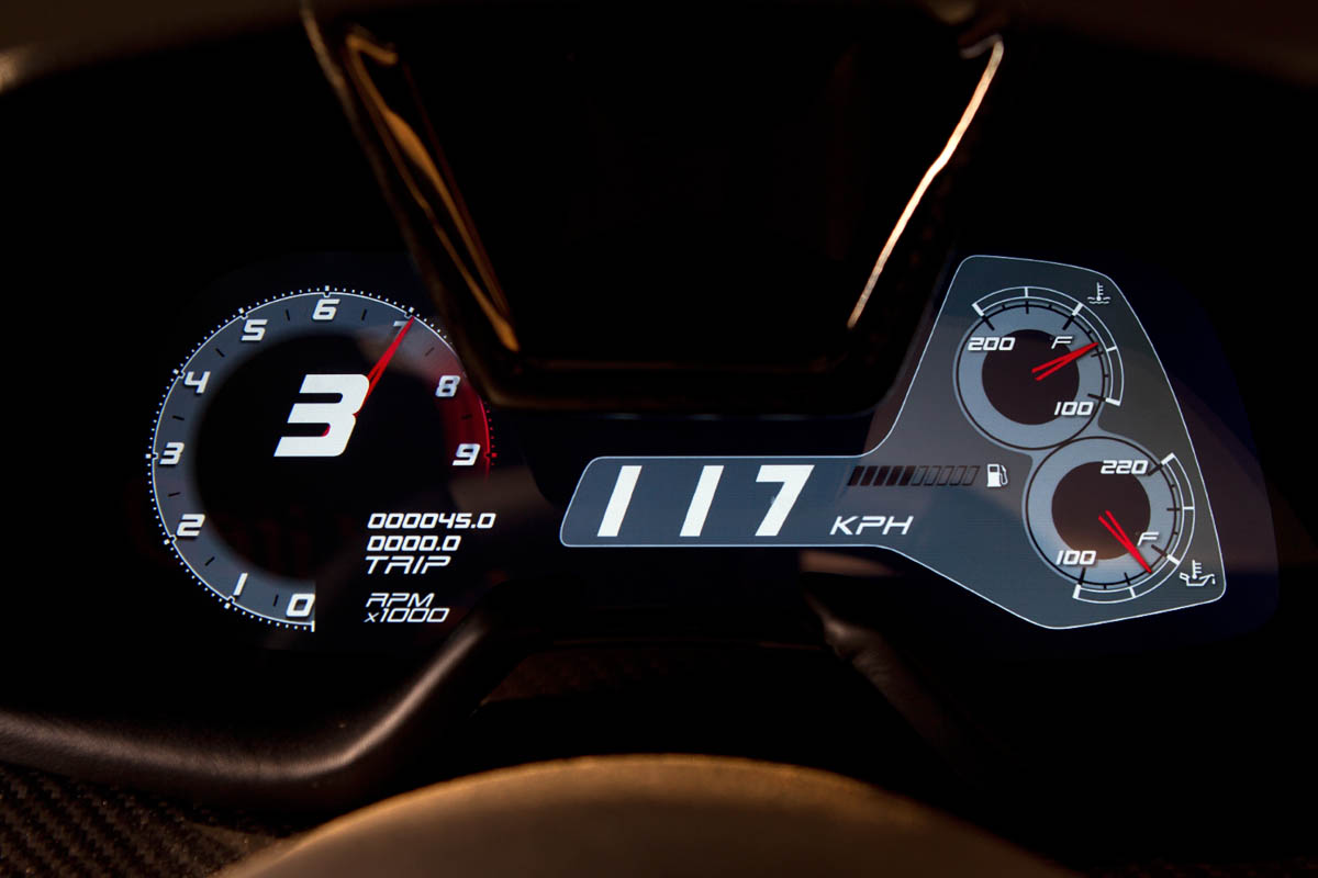 New Lotus Esprit dials