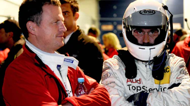 evo races Audi R8 LMS at the Nurburgring