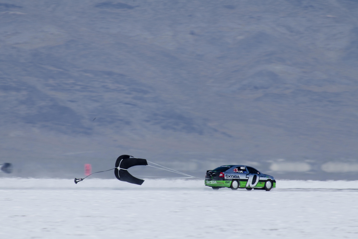 Bonneville Skoda Octavia vRS record attempt