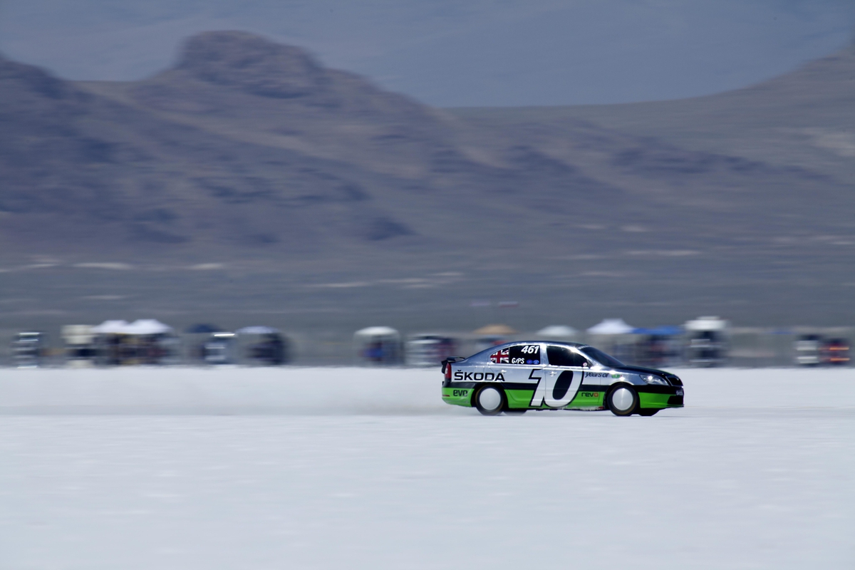 Bonneville Skoda Octavia vRS record attempt