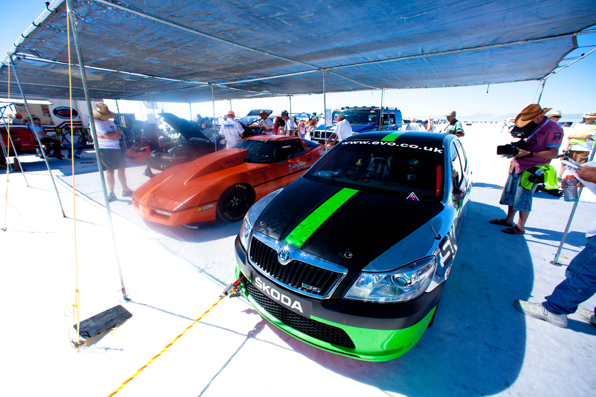 Bonneville Skoda Octavia vRS record attempt
