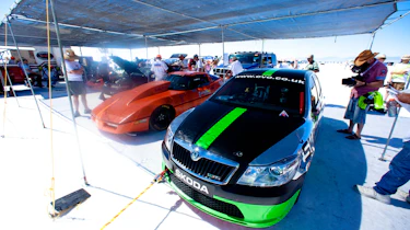 Bonneville Skoda Octavia vRS record attempt