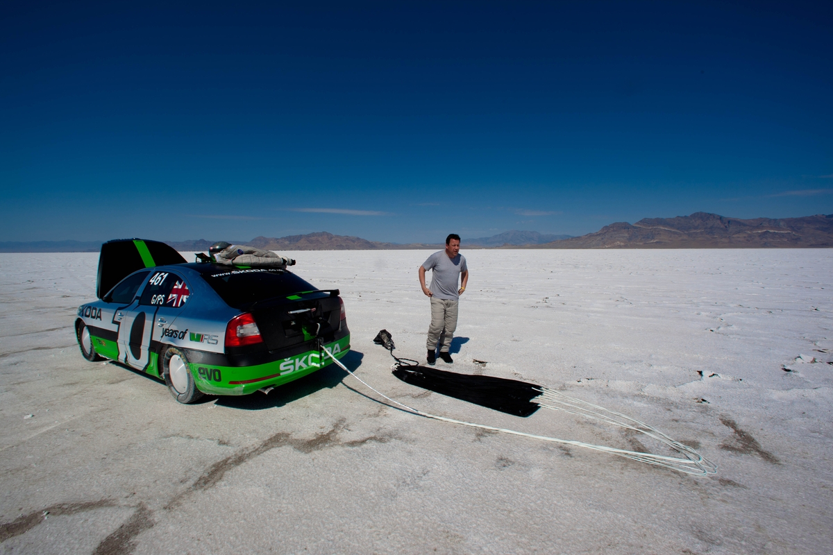 Bonneville Skoda Octavia vRS record attempt