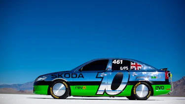 Bonneville Skoda Octavia vRS record attempt