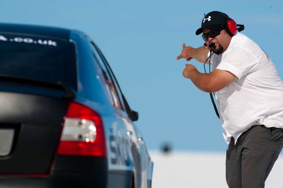 Bonneville Skoda Octavia vRS record attempt