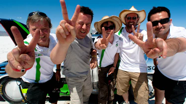 Skoda goes 200mph at Bonneville