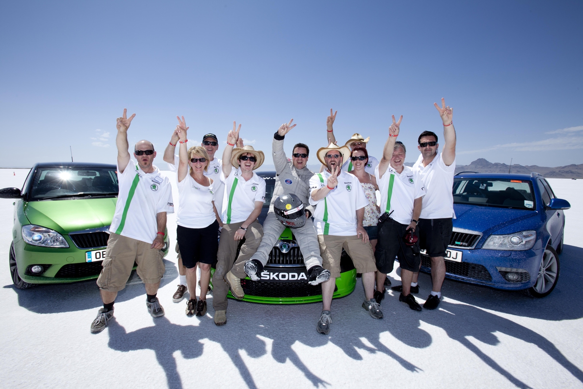 Bonneville Skoda Octavia vRS record attempt