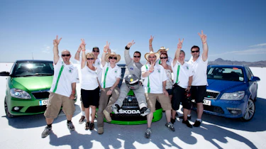 Bonneville Skoda Octavia vRS record attempt