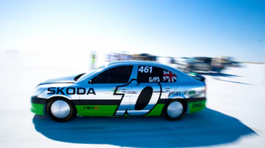 Bonneville Skoda Octavia vRS record attempt