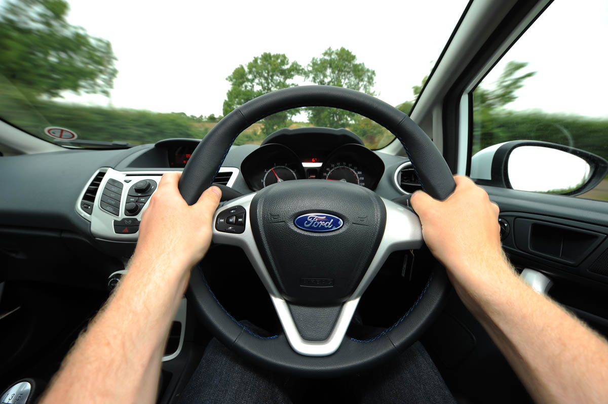 Ford Fiesta S1600 steering wheel