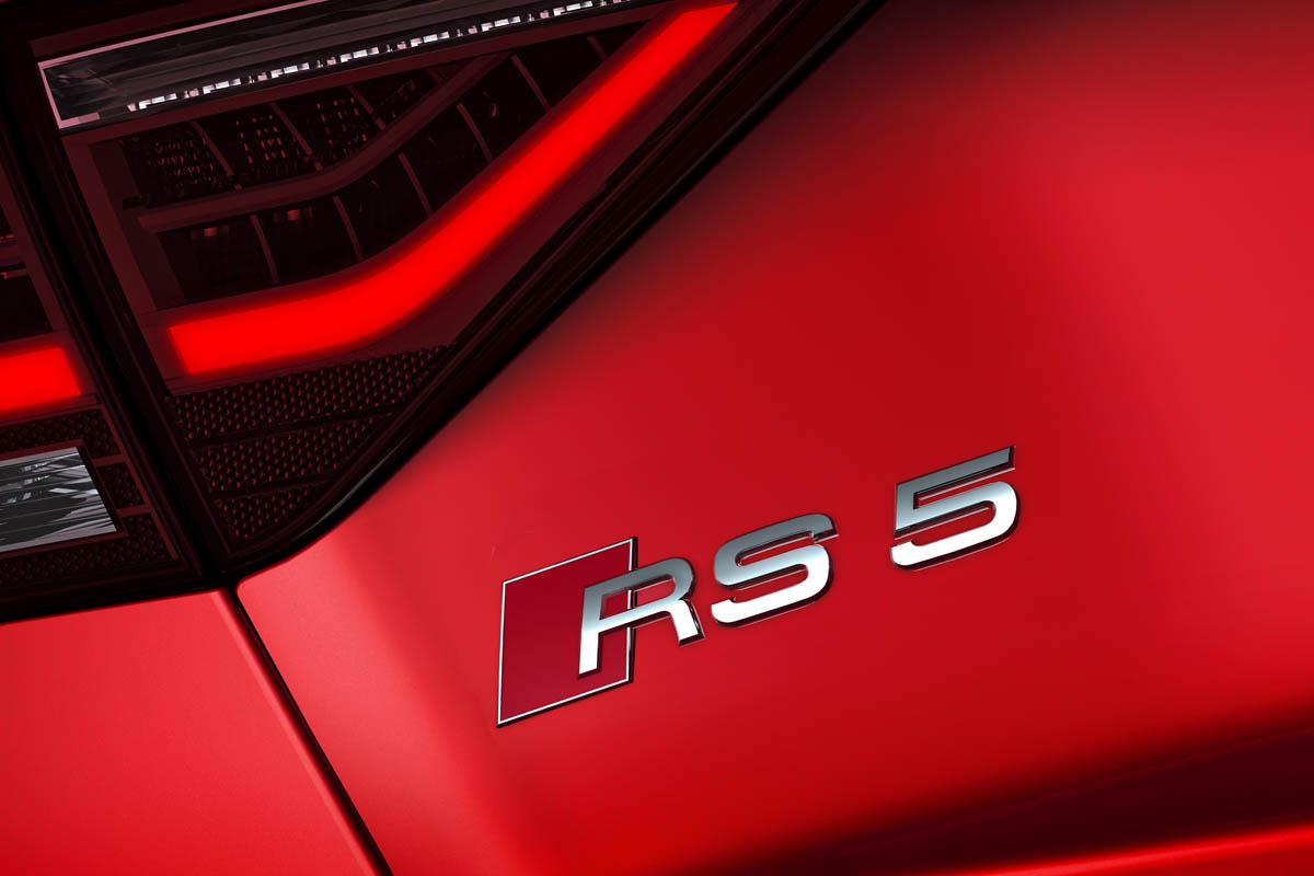 New Audi RS5 coupe badge