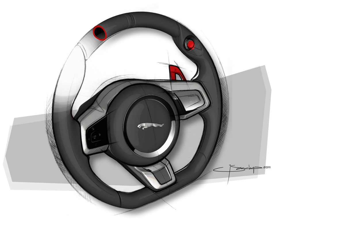 Jaguar C-X16 design sketches