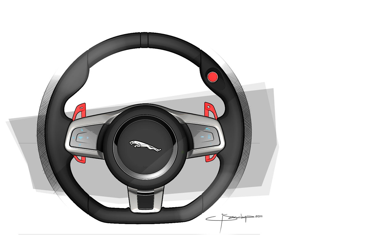 Jaguar C-X16 design sketches
