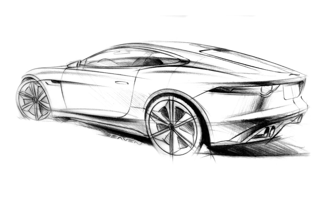 Jaguar C-X16 design sketches