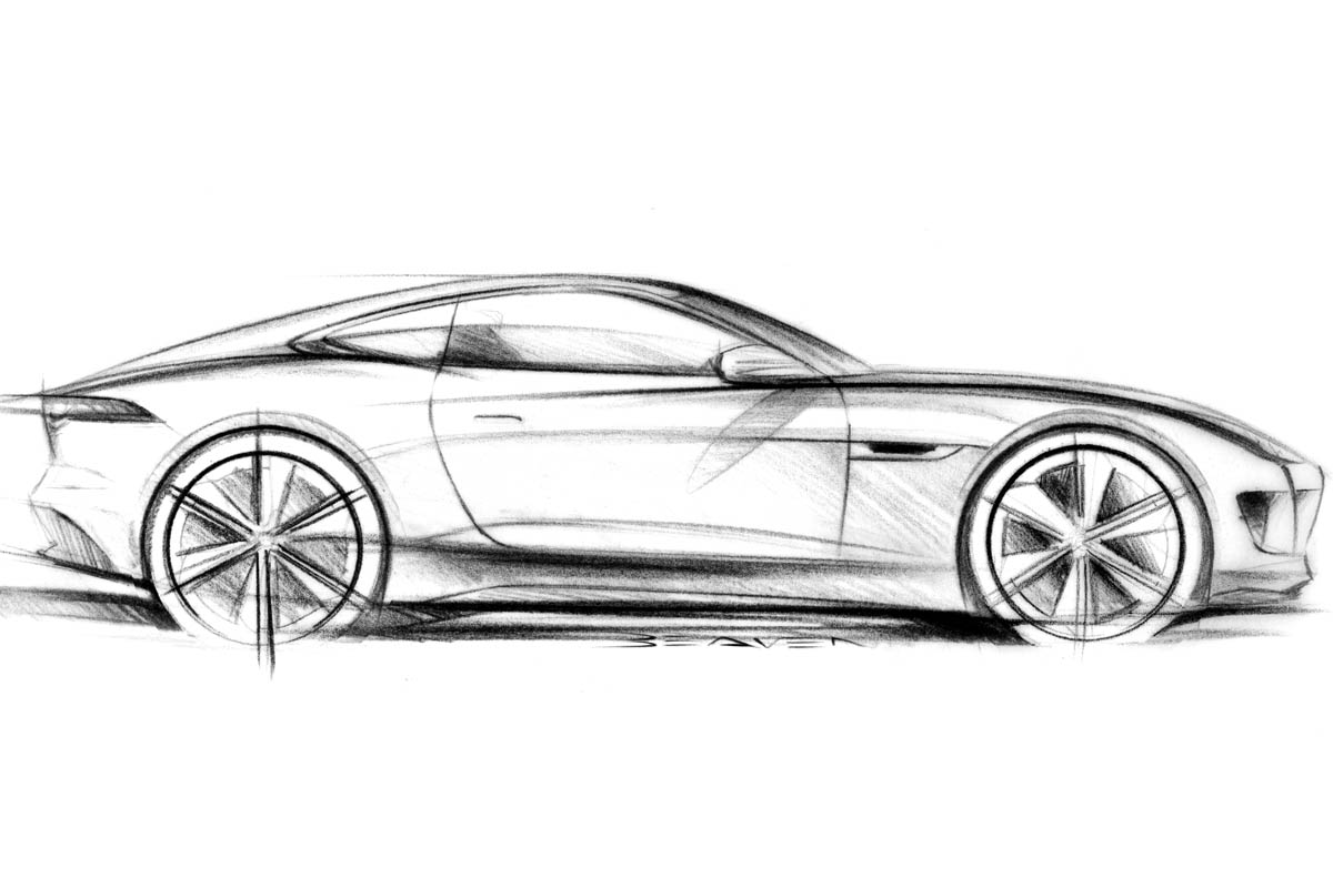 Jaguar C-X16 design sketches