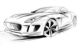 Jaguar C-X16 design sketches