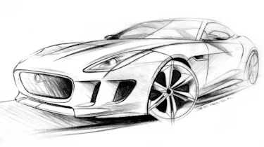 Jaguar C-X16 design sketches
