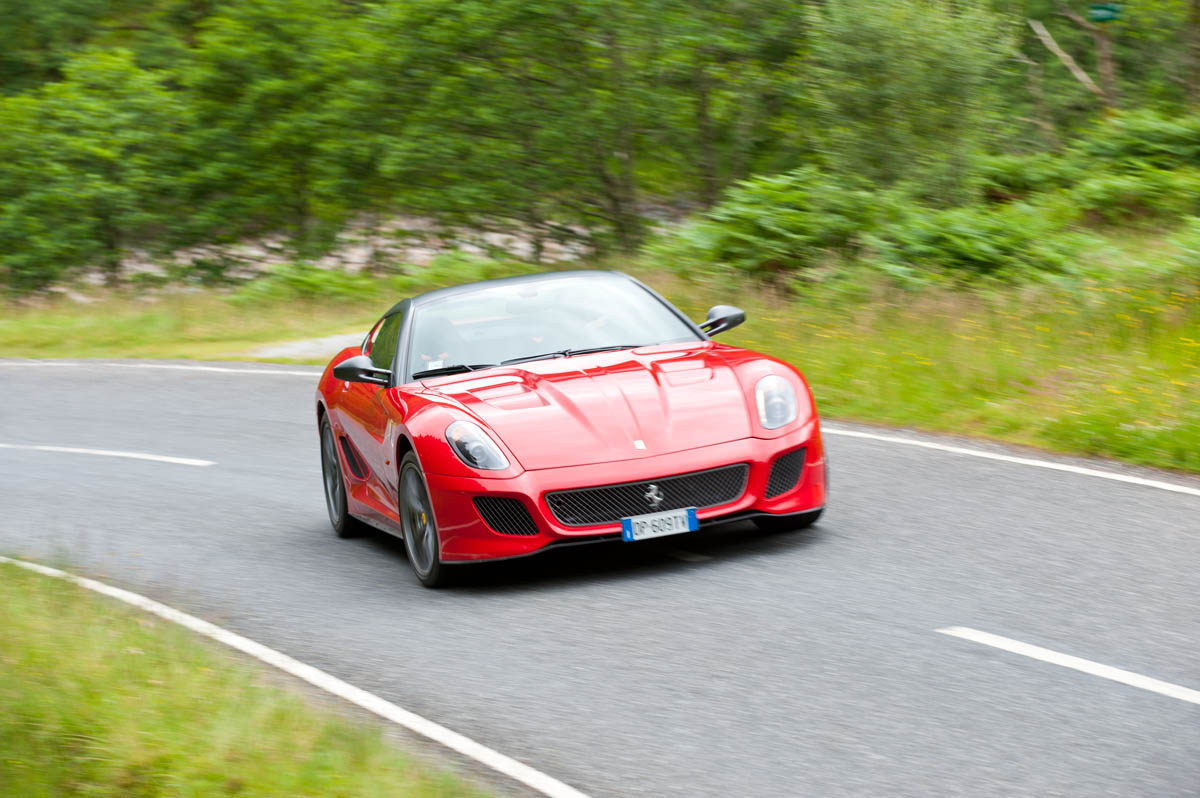 Ferrari 599 GTO sideways